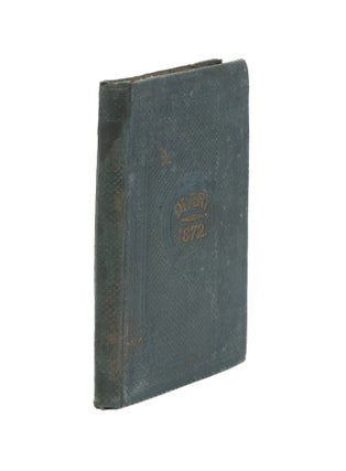 Item #77465 Diary, 1872, Howgrave Hall, Kirklington, Yorks, England, 1872. Manuscript, George Tutin
