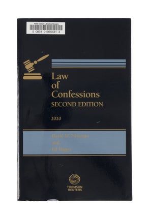 Item #77519 Law of Confessions, Second Ed. 2020 edition. Issued June 2020. 1 Vol. David M....