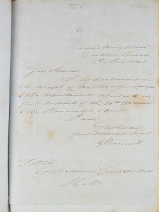 Orders Issued by the Board of Customs, Treasury and Queen, 1846-1848.