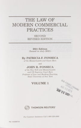 The Law of Modern Commercial Practices, 2021 Ed. 3 Vols. Softbound