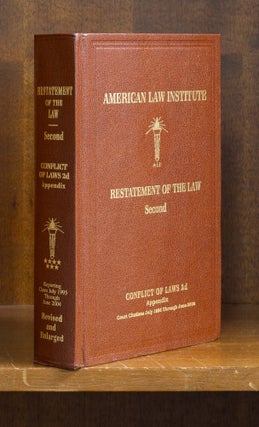 Item #77566 Restatement of the Law 2d. Conflict of Laws 2d Vol. 7 Appendix. American Law Institute