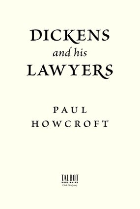 Dickens and His Lawyers.