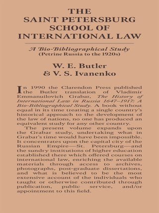 The Saint Petersburg School of International Law.