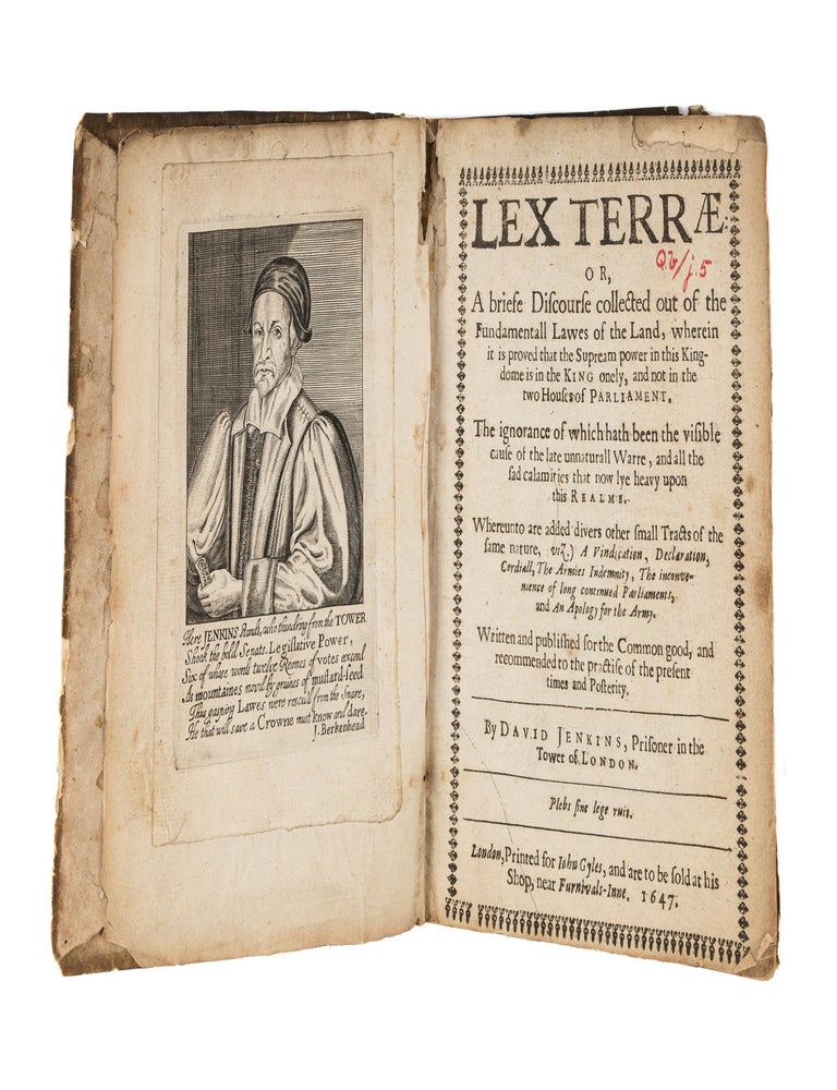 Item #77612 Lex Terrae, Or, A Brief Discourse [Bound with Four Titles]. David Jenkins.