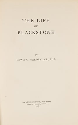 The Life of Blackstone.