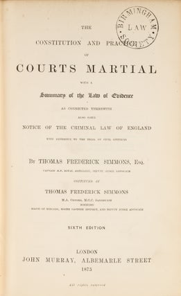 Remarks on the Constitution and Practice of Courts Martial...