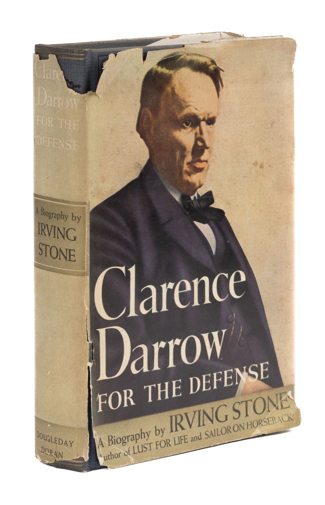 Item #77731 Clarence Darrow for the Defense, Inscribed to Darrow's Granddaughter. Irving Stone.
