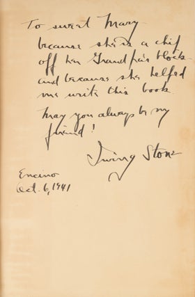 Clarence Darrow for the Defense, Inscribed to Darrow's Granddaughter.