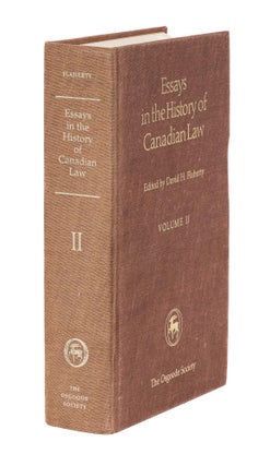 Item #77792 Essays in the History of Canadian Law, Volume II. David H. Flaherty