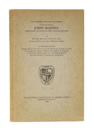 Item #77827 Joseph McKenna, Associate Justice of the United States. Matthew McDevitt