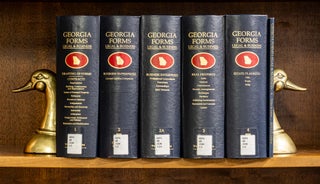 Item #77943 Georgia Forms Legal and Business. 4 Vols in 5 books w/2022-2023 supps. Thomson Reuters