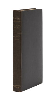 Item #77992 Law and Literature and Other Essays and Addresses. First Edition. Benjamin N. Cardozo