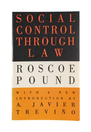 Item #78023 Social Control Through Law. Roscoe Pound