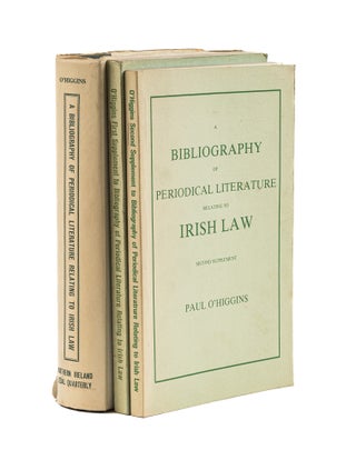 Item #78053 A Bibliography of Periodical Literature Relating to Irish Law. Paul O'Higgins