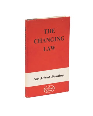 Item #78079 The Changing Law. Alfred Thompson Denning