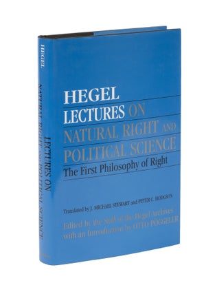 Item #78083 Lectures on Natural Right and Political Science: The First. Michael J. Stewart,...