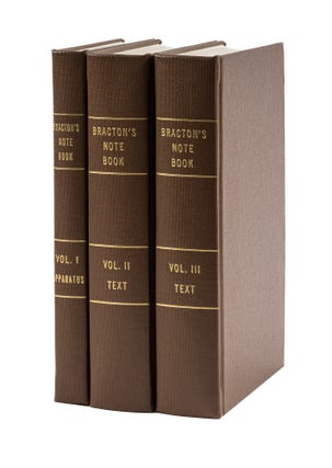 Item #78198 Bracton's Note Book. A Collection of Cases..., 3 Vols. Complete set. Henry de...