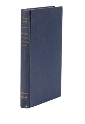Item #78252 Private International Law; A Comparative Treatise on American. Albert A. Ehrenzweig