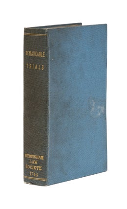 Item #78284 A Select Collection of Remarkable Trials, In One Volume, London, 1744. Trials, Great...
