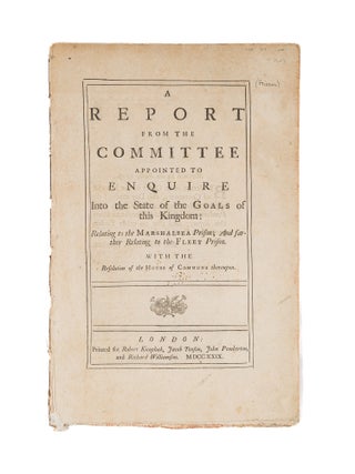 Item #78491 A Report from the Committee Appointed to Enquire into the State. Prisons, Great...