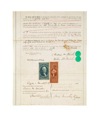 Item #78513 Warranty Deed Signed by Holmes, Boston, March 9, 1869. Oliver Wendell Holmes, Jr