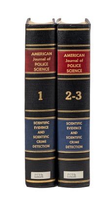 Item #78520 American Journal of Police Science. Vols. 1-3 (1930-1932). Scientific Crime Detection...