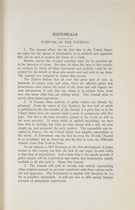 American Journal of Police Science. Vols. 1-3 (1930-1932)