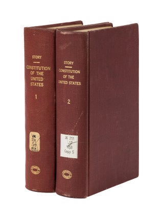 Item #78545 Commentaries on the Constitution of the United States. 3rd Ed. 2 Vols. Joseph. Edmund...