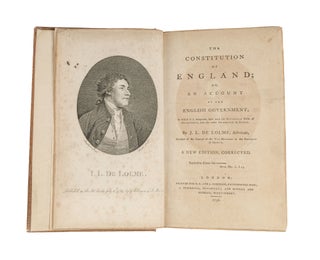 Item #78586 The Constitution of England, Or an Account of the English Government. Jean Louis De...