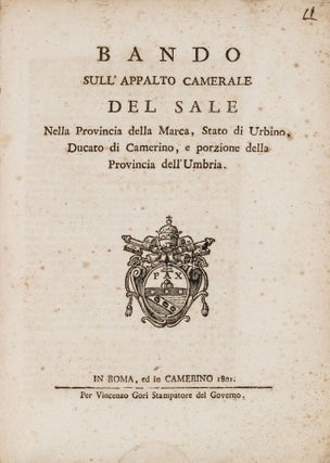 Item #78639 Sammelband of 32 Edicts and Proclamations, 31 Printed, 1 in Ms. Italy, Papal States