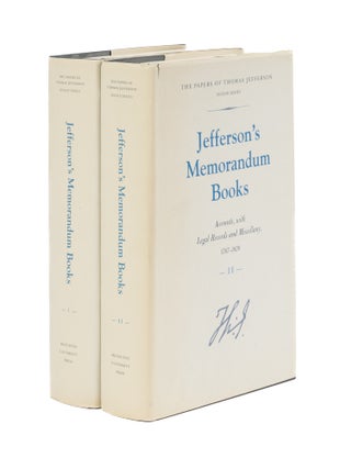 Item #78640 Jefferson's Memorandum Books: Accounts, with Legal Records and. James A. Jr Bear,...
