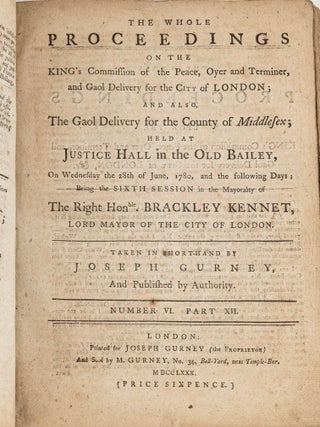 The Whole Proceedings on the King's Commission of the Peace, Oyer...