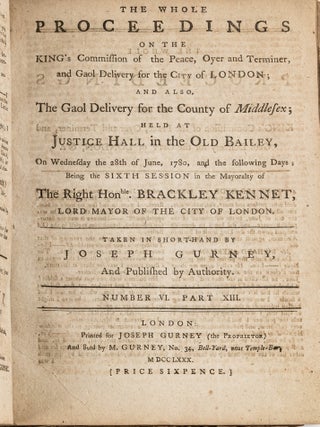 The Whole Proceedings on the King's Commission of the Peace, Oyer...