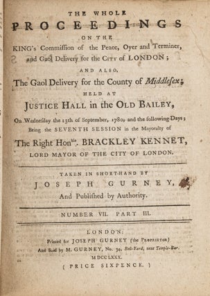 The Whole Proceedings on the King's Commission of the Peace, Oyer...