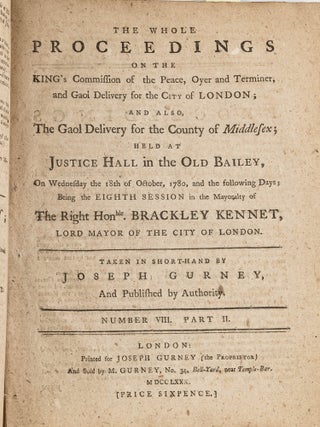 The Whole Proceedings on the King's Commission of the Peace, Oyer...