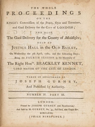 The Whole Proceedings on the King's Commission of the Peace, Oyer...