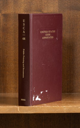 Item #78694 United States Code Annotated. Title 44 Public Printing & Documents. Thomson Reuters