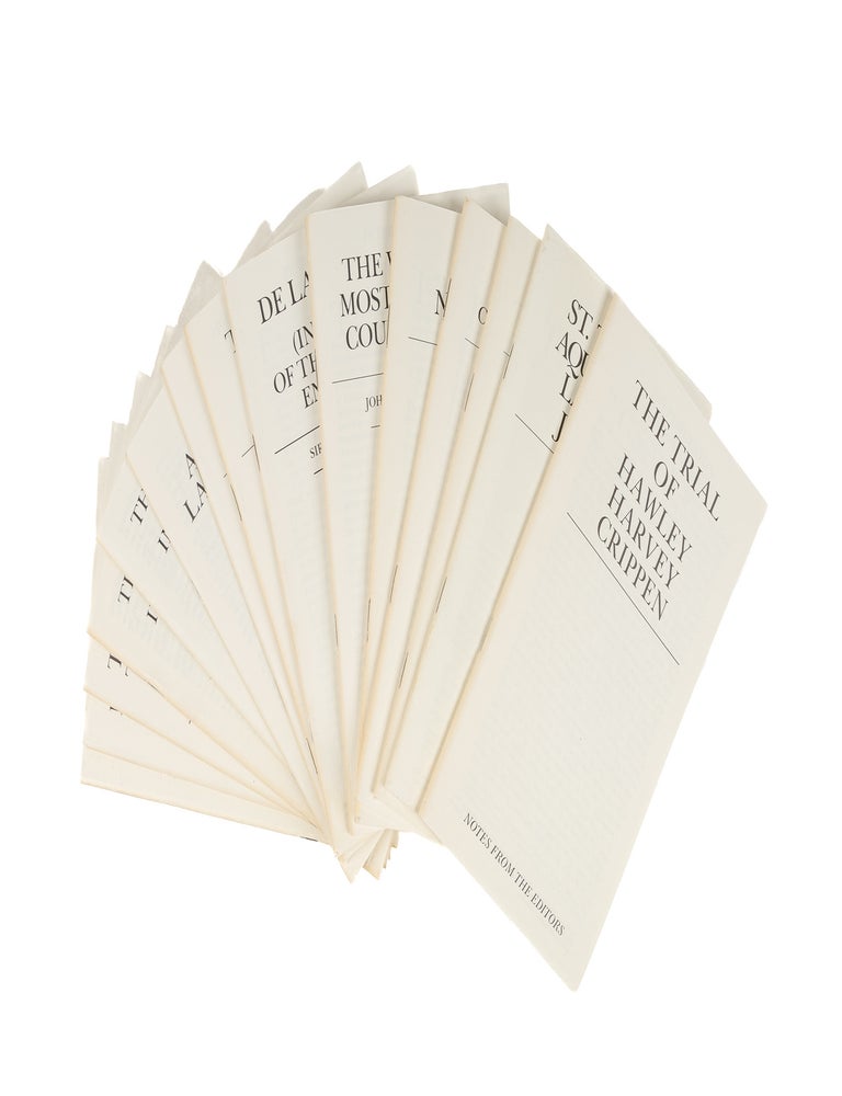 A Collection of 14 Notes From the Editors, in 15 pamphlets | Legal ...