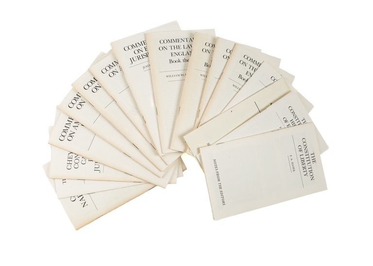 A Collection of 18 Notes From the Editors, in 18 pamphlets | Legal ...