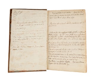 Item #78791 Commonplace Book and Parliamentary Notebook, c 1762-1775. Manuscript, Charles Gray
