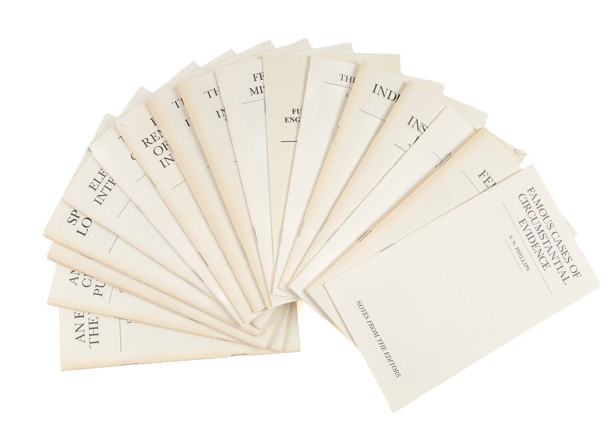 A Collection of 17 Notes From the Editors, in 19 pamphlets | Legal ...