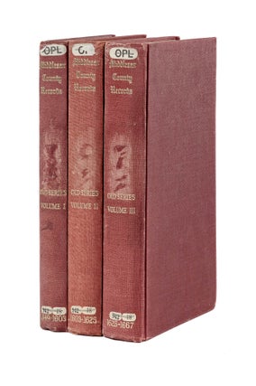 Item #78817 Middlesex County Records: Indictments, Coroners' Inquests... 3 Vols. John Cordy...