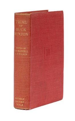 Item #78921 Trial of Buck Ruxton. R. H. Blundell