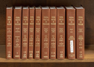 Item #79030 Federal Practice and Procedure. 10 Current Main Volumes. Wright, Miller