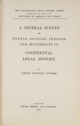 A General Survey of Events, Sources, Persons and Movements in...