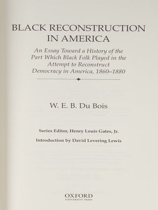 A Collection of 13 Titles in The Oxford W.E.B. Du Bois Series.
