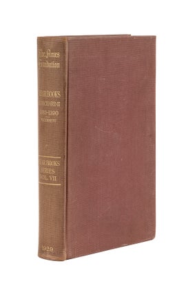 Item #79125 Year Books of Richard II: 13 Richard II, 1389-1390. Theodore F. T. Plucknett