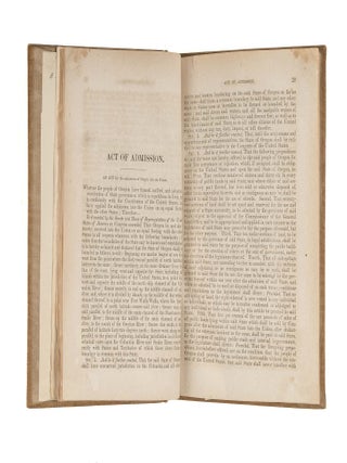 The Constitution; Together with the Session Laws of Oregon, 1860.
