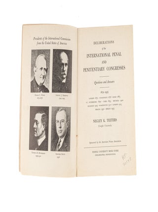 Deliberations of the International Penal and Penitentiary Congresses.