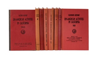Item #79162 Un-American Activities in California. 1943-1961. 8 volumes. California Legislature,...
